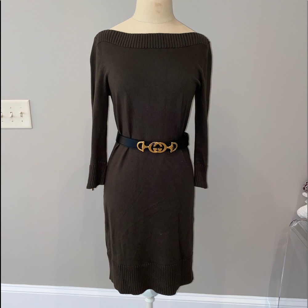 Michael Kors Olive Sweater Dress Small